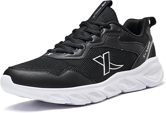 Amazon | [XTEP] ランニングシューズメンズ スポーツシューズ 黒 通気